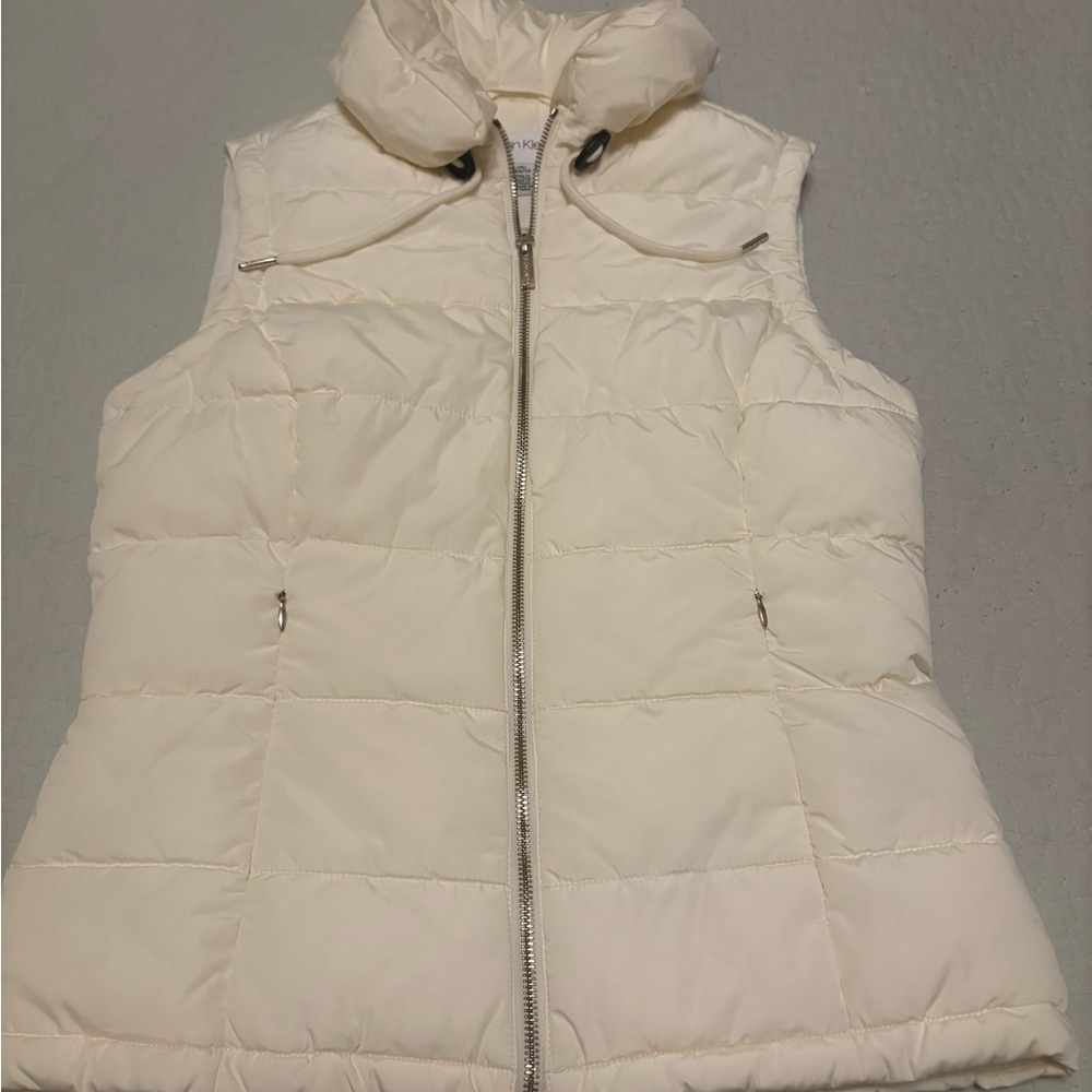 Calvin Klein Off-White Puffer Vest